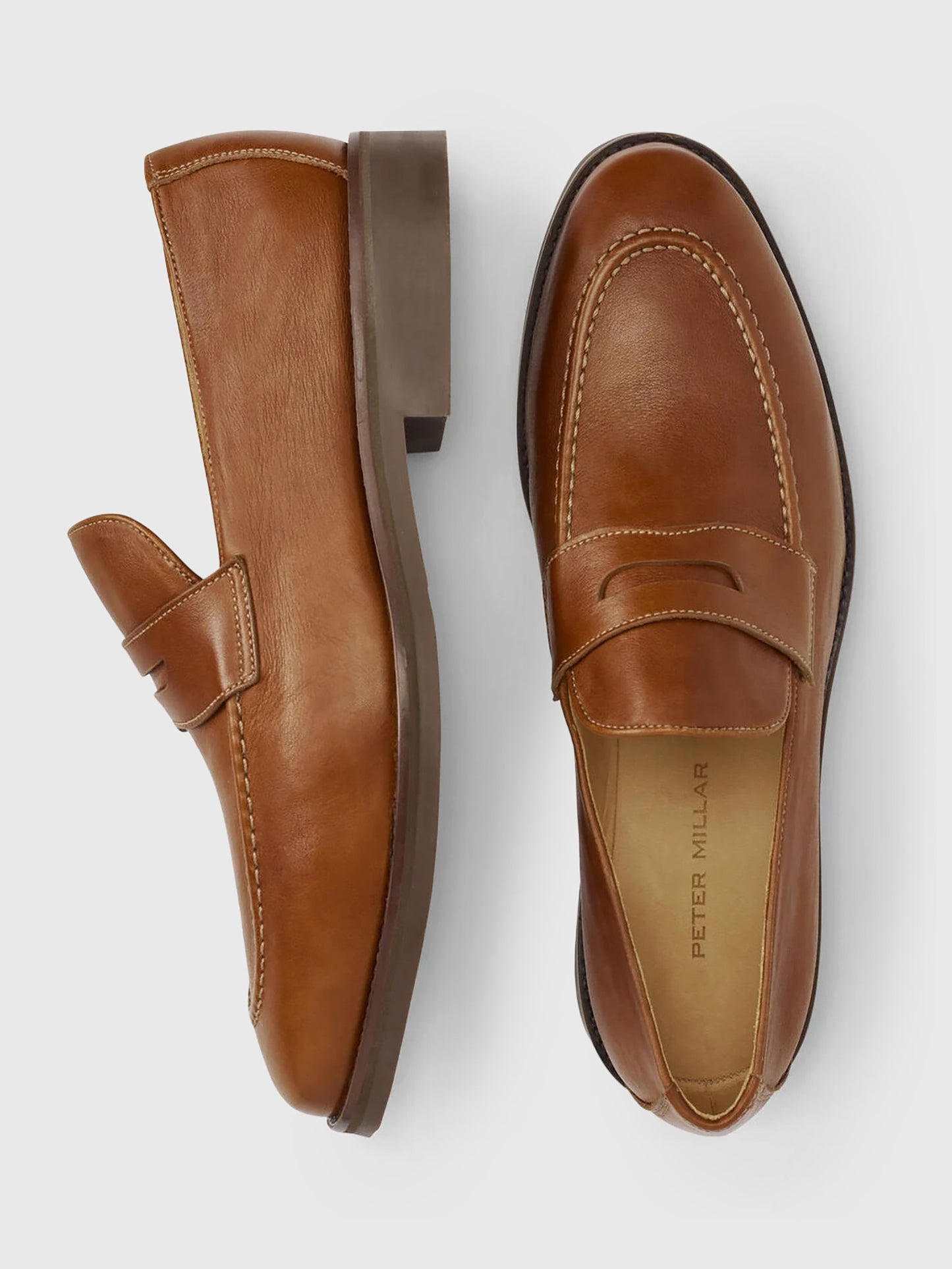 Peter Millar Crown Crafted Men's Madison Penny Loafer - Saint Bernard