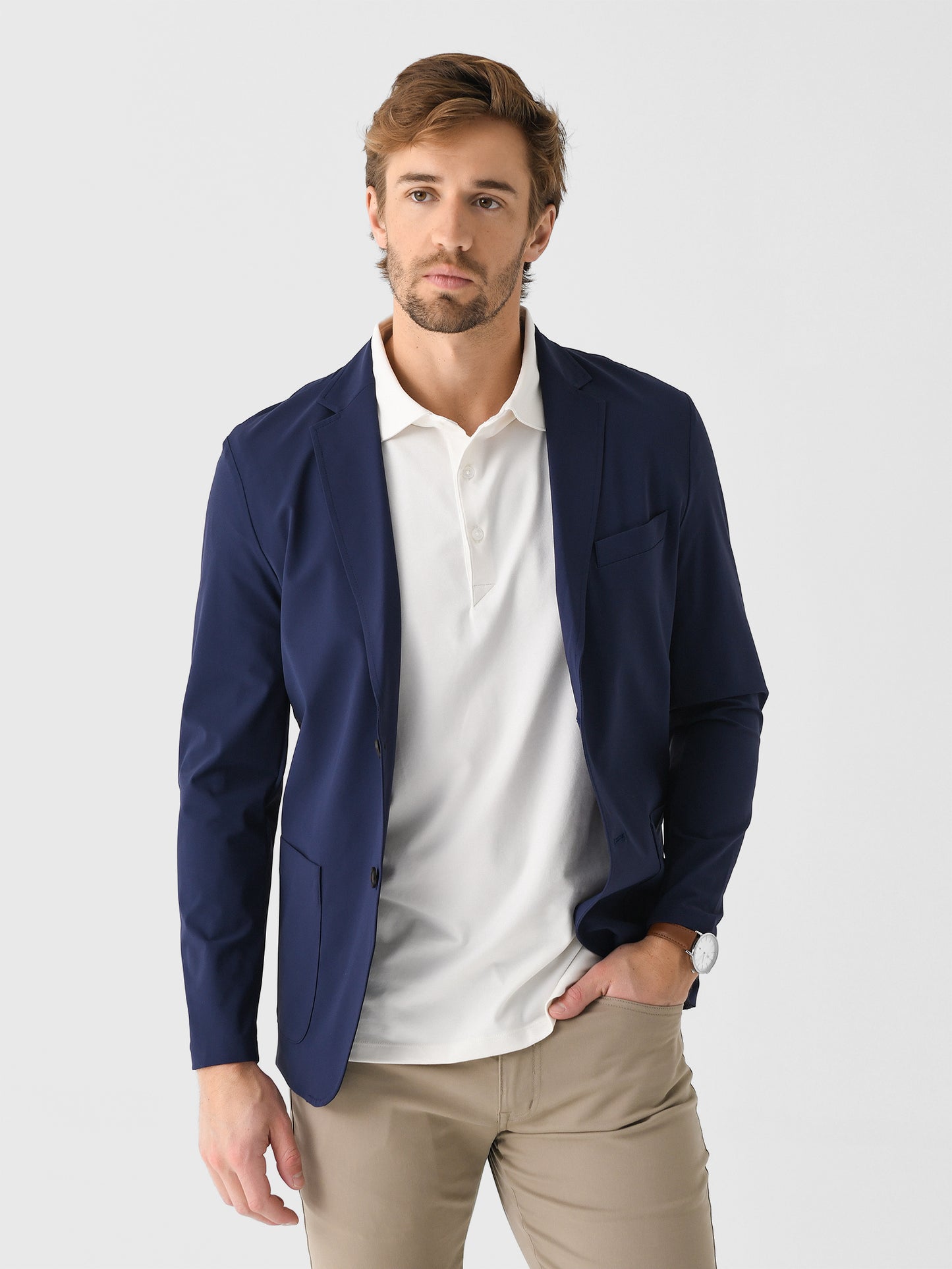 Peter Millar Crown Crafted Men's Bingham Performance Blazer - Saint Bernard