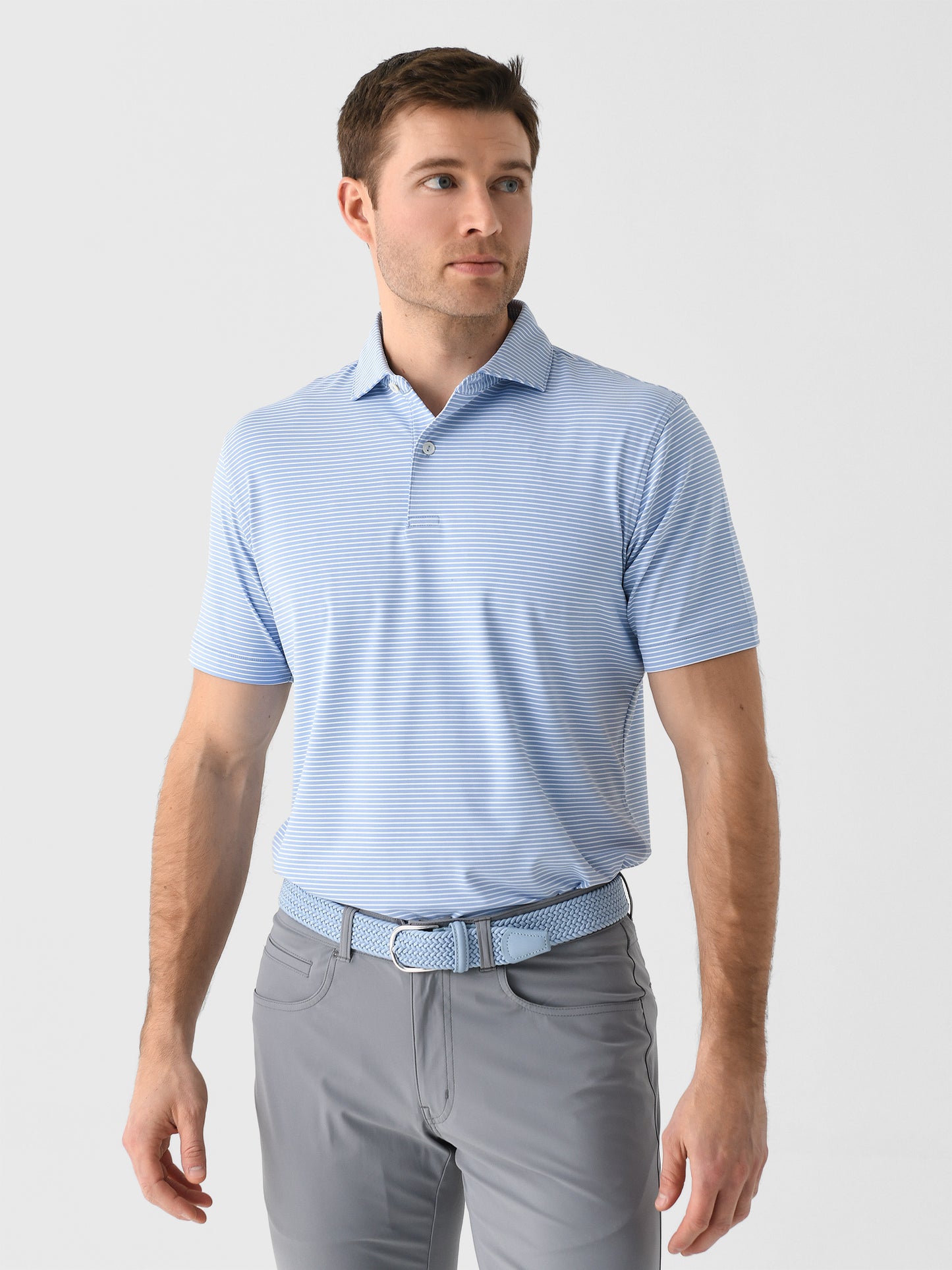 Peter Millar Crown Crafted Men's Ballad Performance Jersey Polo - Saint Bernard