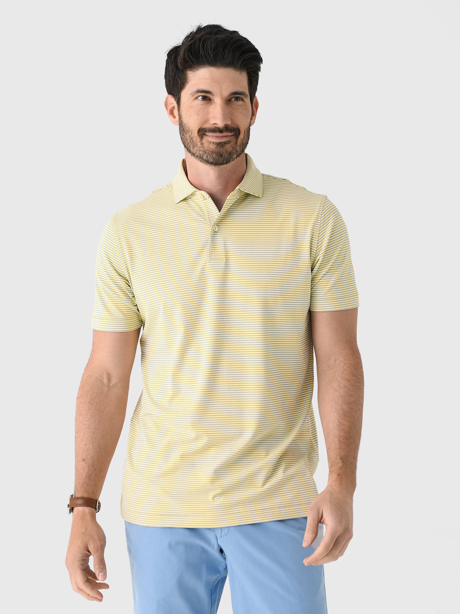 Peter Millar Crown Crafted Men's Ballad Performance Jersey Polo - Saint Bernard