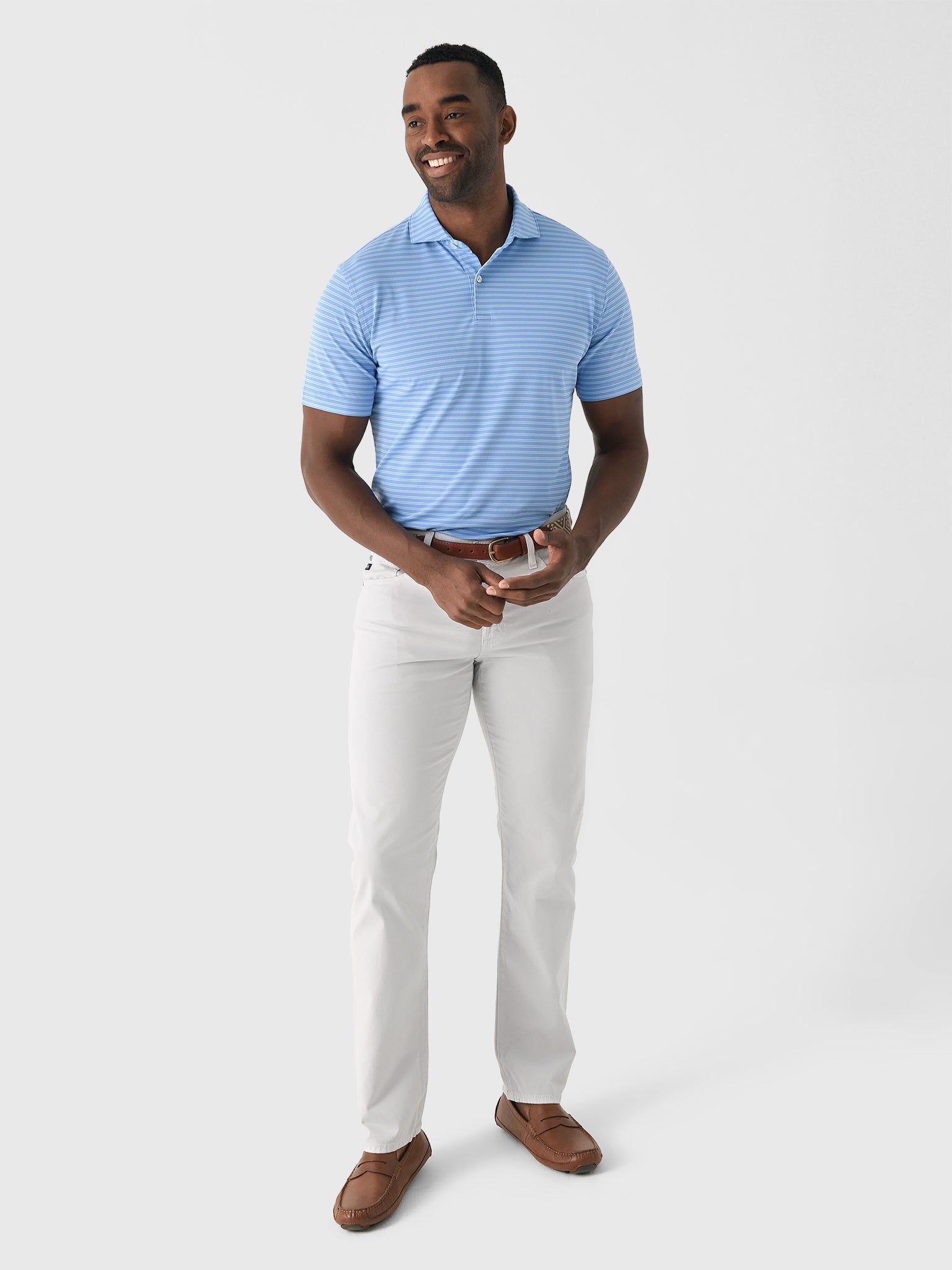 Peter Millar Crown Crafted Men's Mezzo Performance Mesh Polo