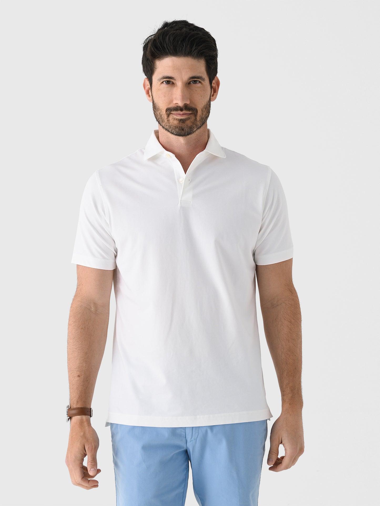 Peter Millar Crown Crafted Men's Albatross Cotton Blend Piqué Polo - Saint Bernard