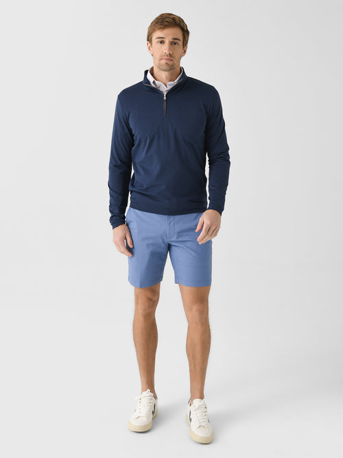Peter Millar Crown Crafted Men's Albatross Cotton-Blend Piqué Quarter-Zip