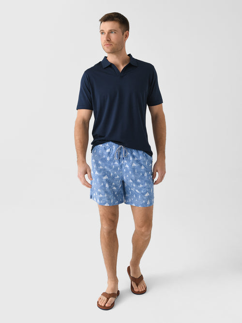 Peter Millar Crown Crafted Men's Richmond Riviera Collar Polo