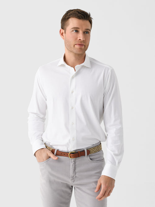 Peter Millar Crown Crafted Men's Excursionist Flex Solid Sport Shirt