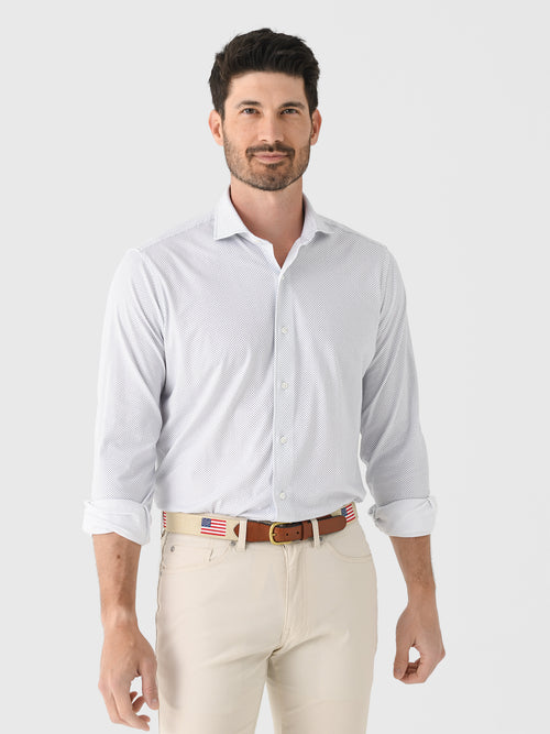 Peter Millar Crown Crafted Men's Excursionist Flex Print Sport Shirt