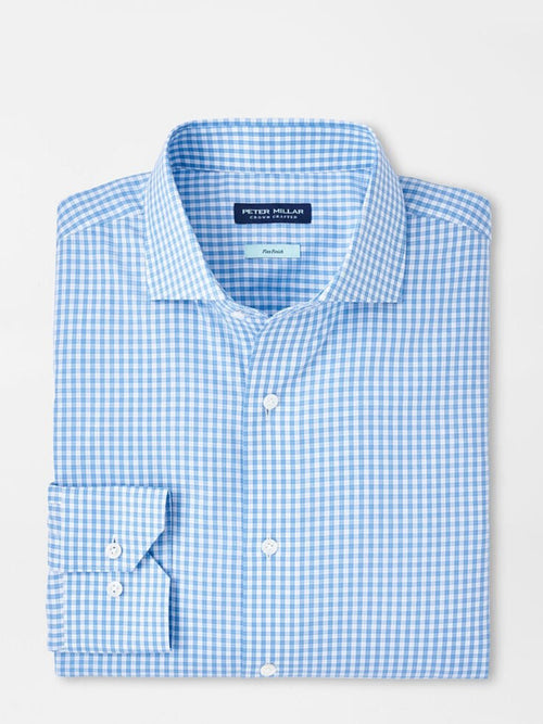 Peter Millar Crown Crafted Men's Capri Cotton Sport Shirt