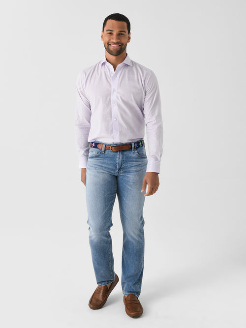 Peter Millar Crown Crafted Men's Capri Cotton Sport Shirt