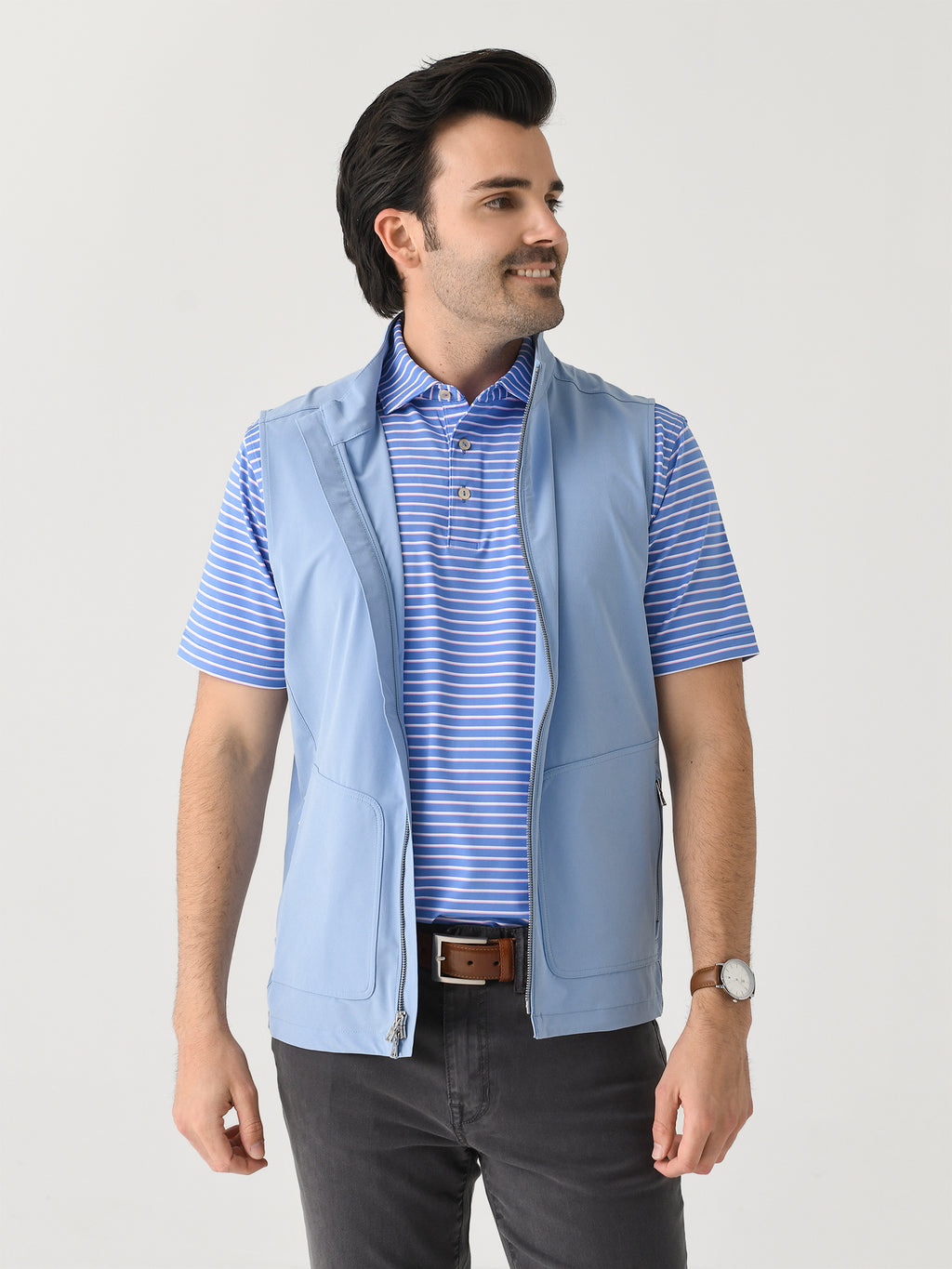 Peter Millar Crown Crafted Men's Contour Vest - Saint Bernard