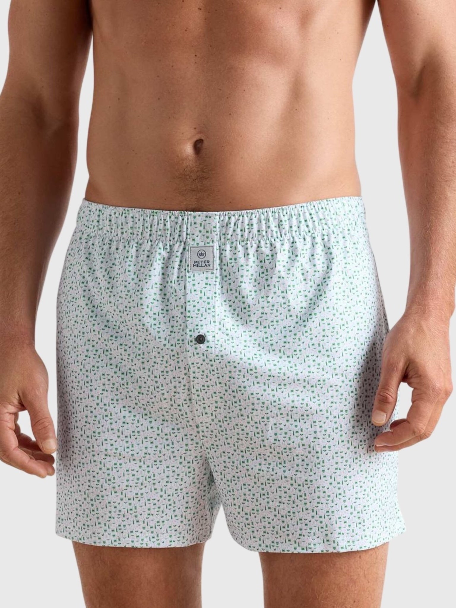 Peter Millar Crown Sport Men's Cheers Performance Boxer Short - Saint Bernard