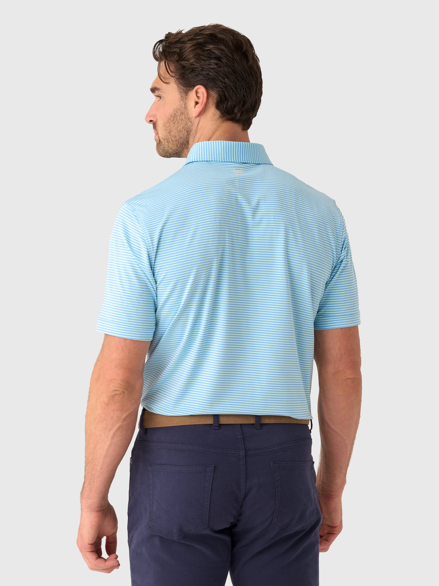 Peter Millar Crown Sport Men's Hales Performance Jersey Polo - Saint Bernard