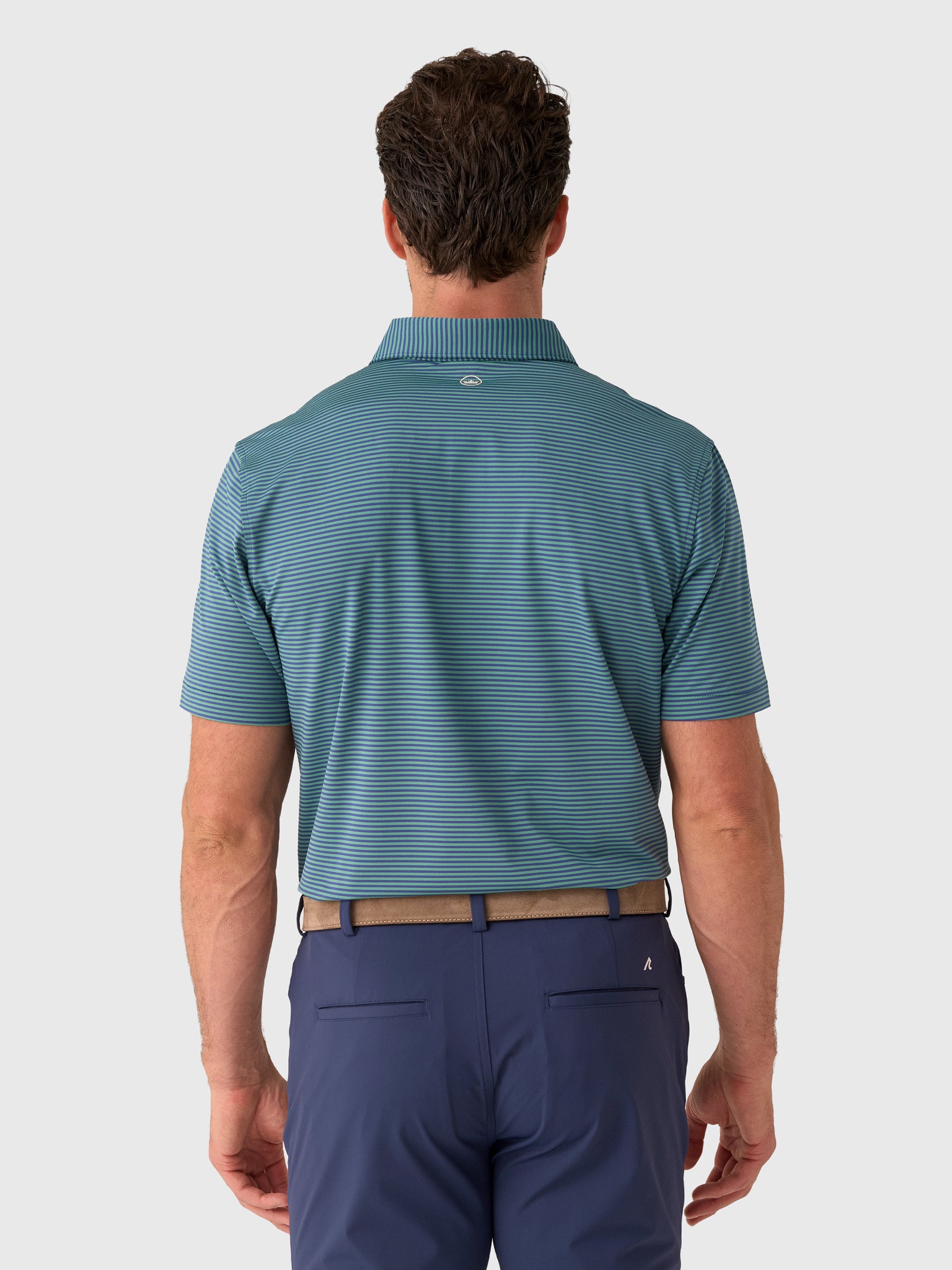 Peter Millar Crown Sport Men's Hales Performance Jersey Polo - Saint Bernard