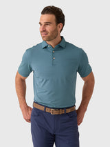 Peter Millar Crown Sport Men's Hales Performance Jersey Polo - Saint Bernard