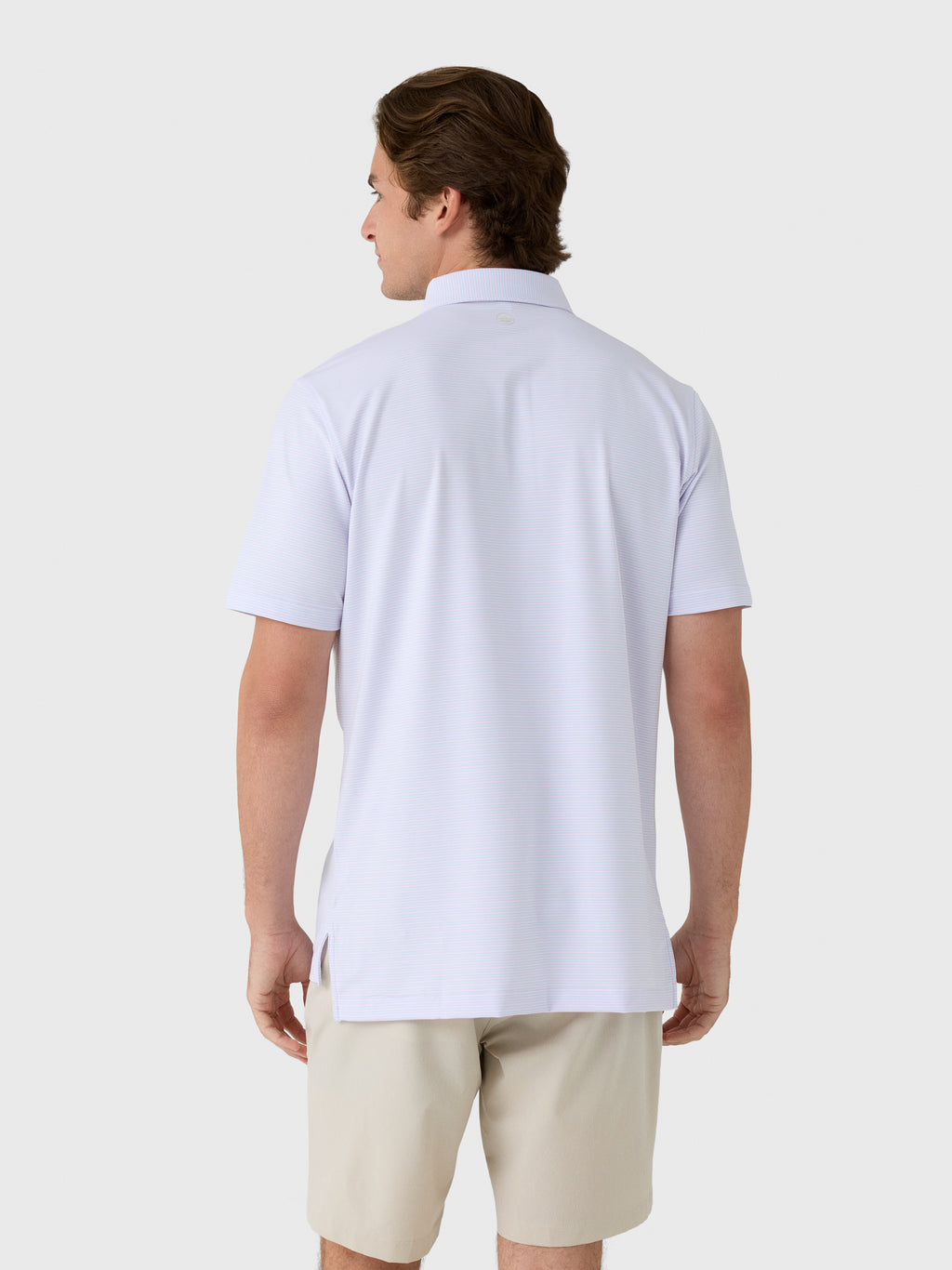 Peter Millar Crown Sport Men's Harrington Performance Jersey Polo - Saint Bernard