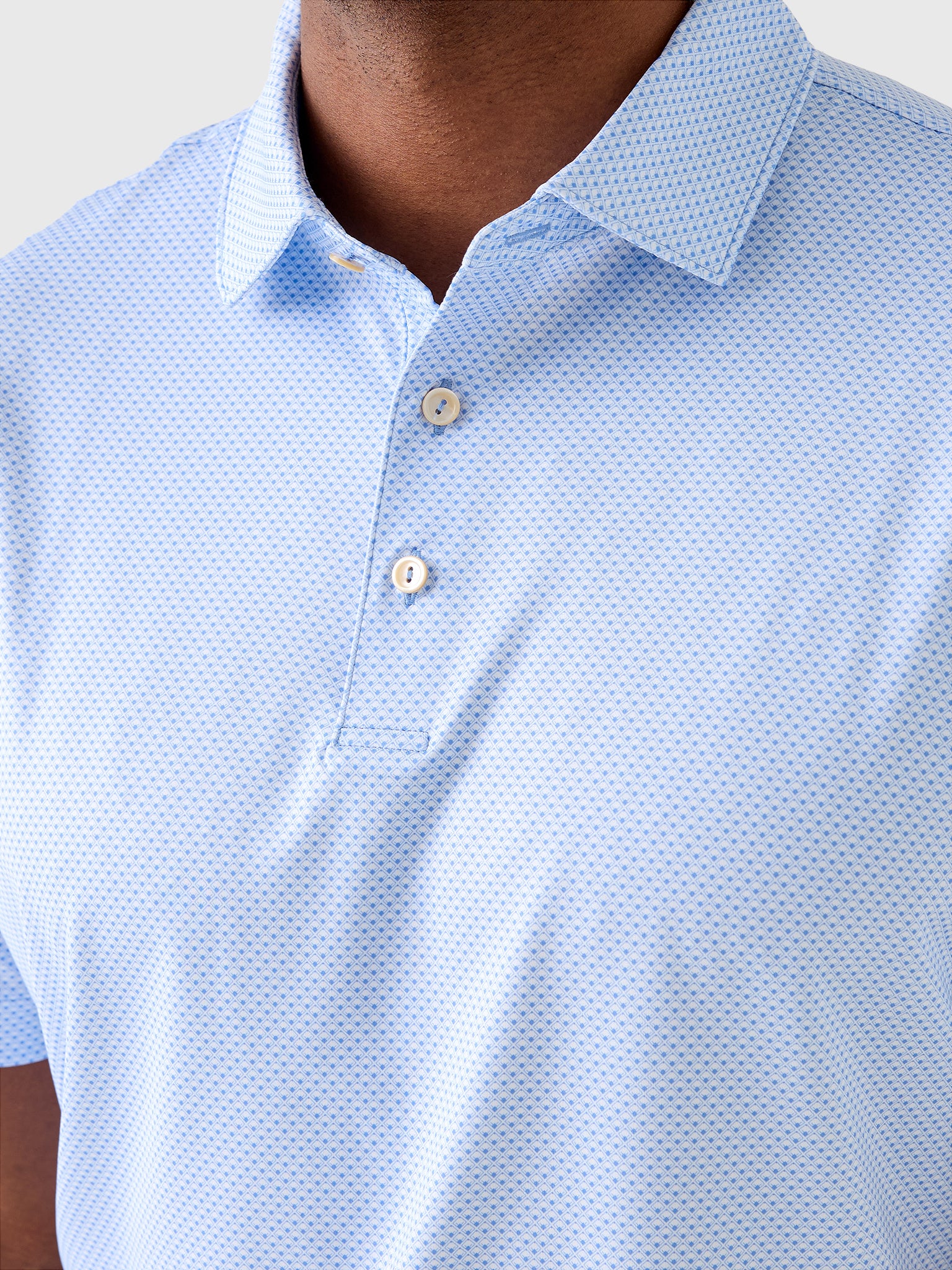 Peter Millar Crown Sport Men's Medina Performance Jersey Polo - Saint Bernard