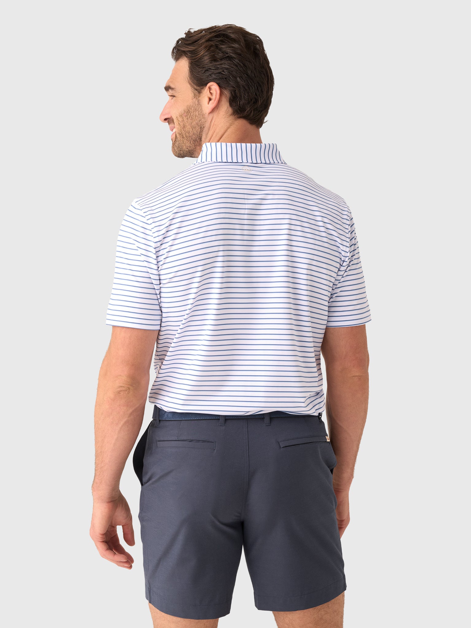 Peter Millar Crown Sport Men's Dunnes Performance Jersey Polo - Saint Bernard