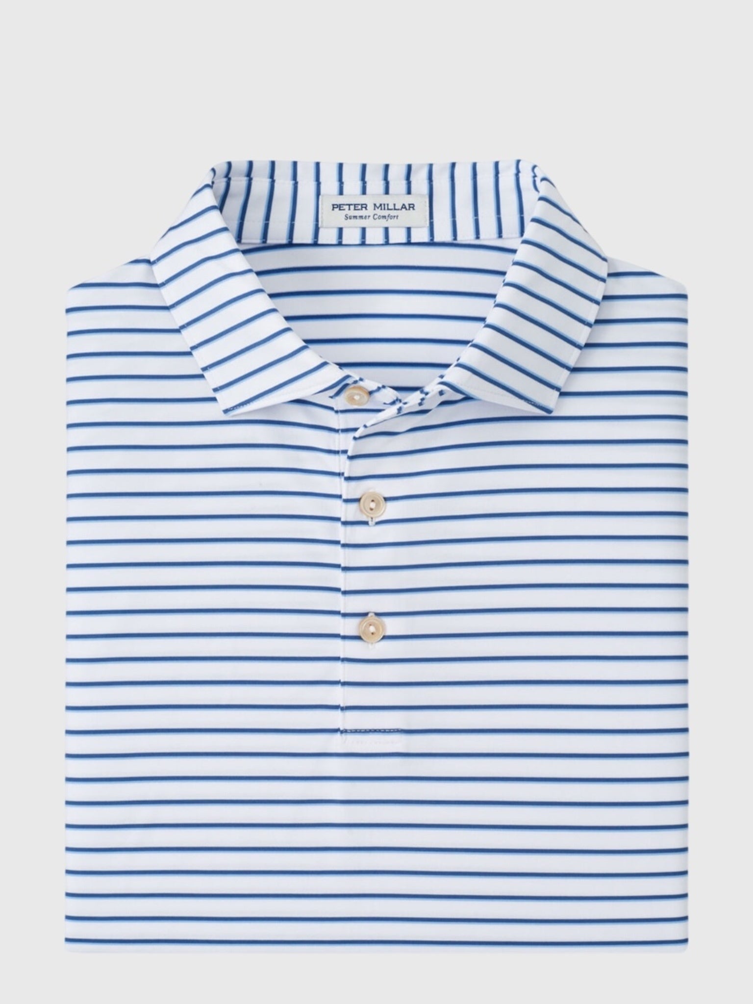 Peter Millar Crown Sport Men's Dunnes Performance Jersey Polo - Saint Bernard