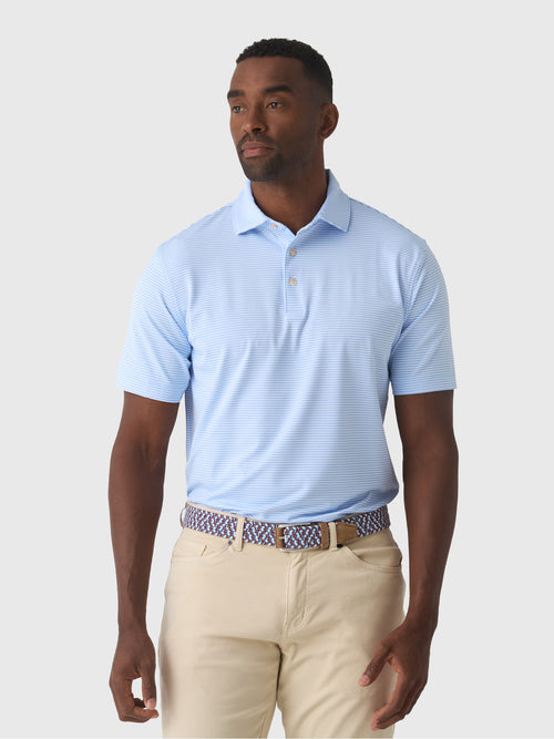 Peter Millar Crown Sport Men's Bolt Performance Jersey Polo