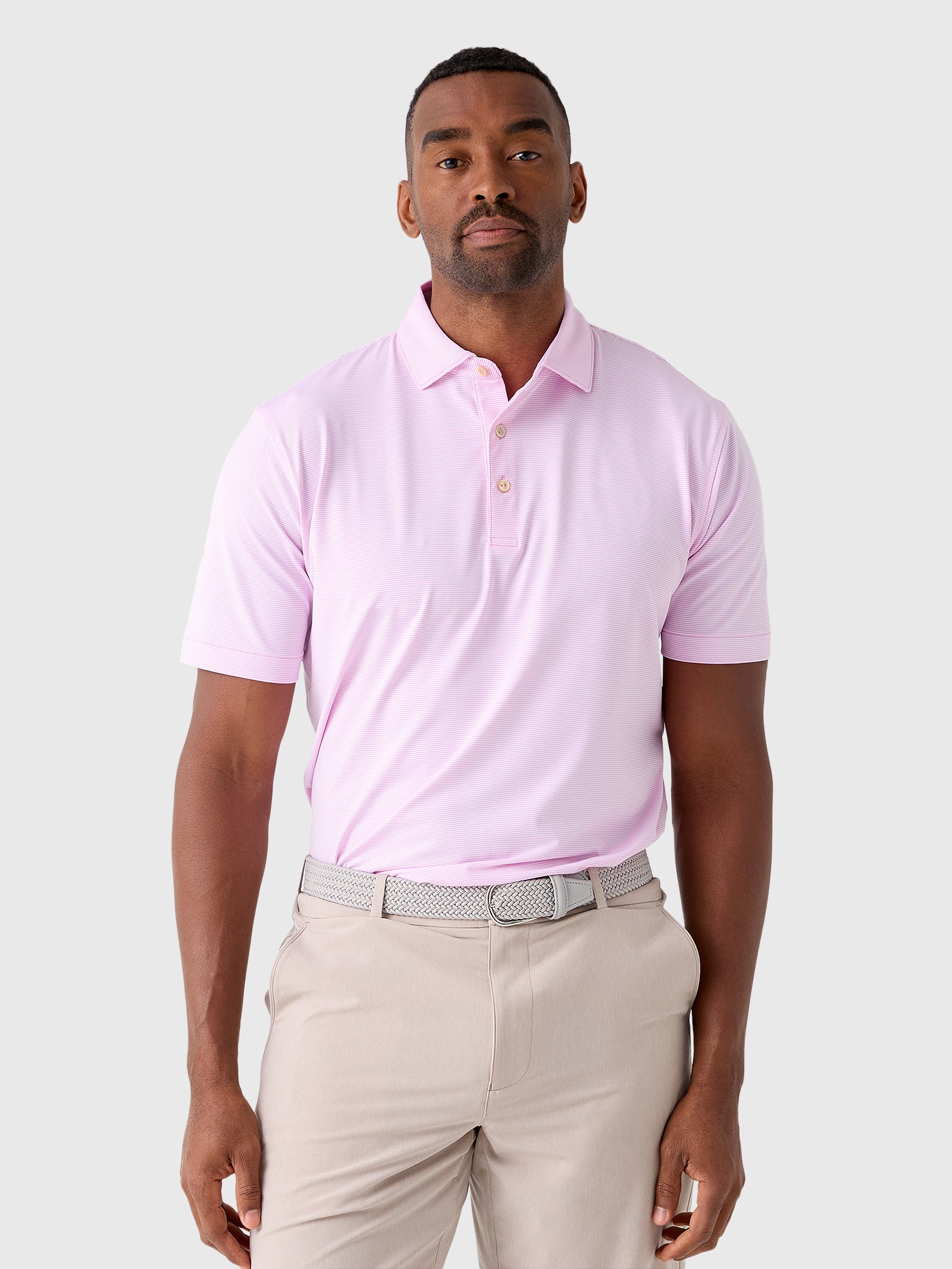 Peter Millar Crown Sport Men's Jubilee Performance Jersey Polo - Saint Bernard