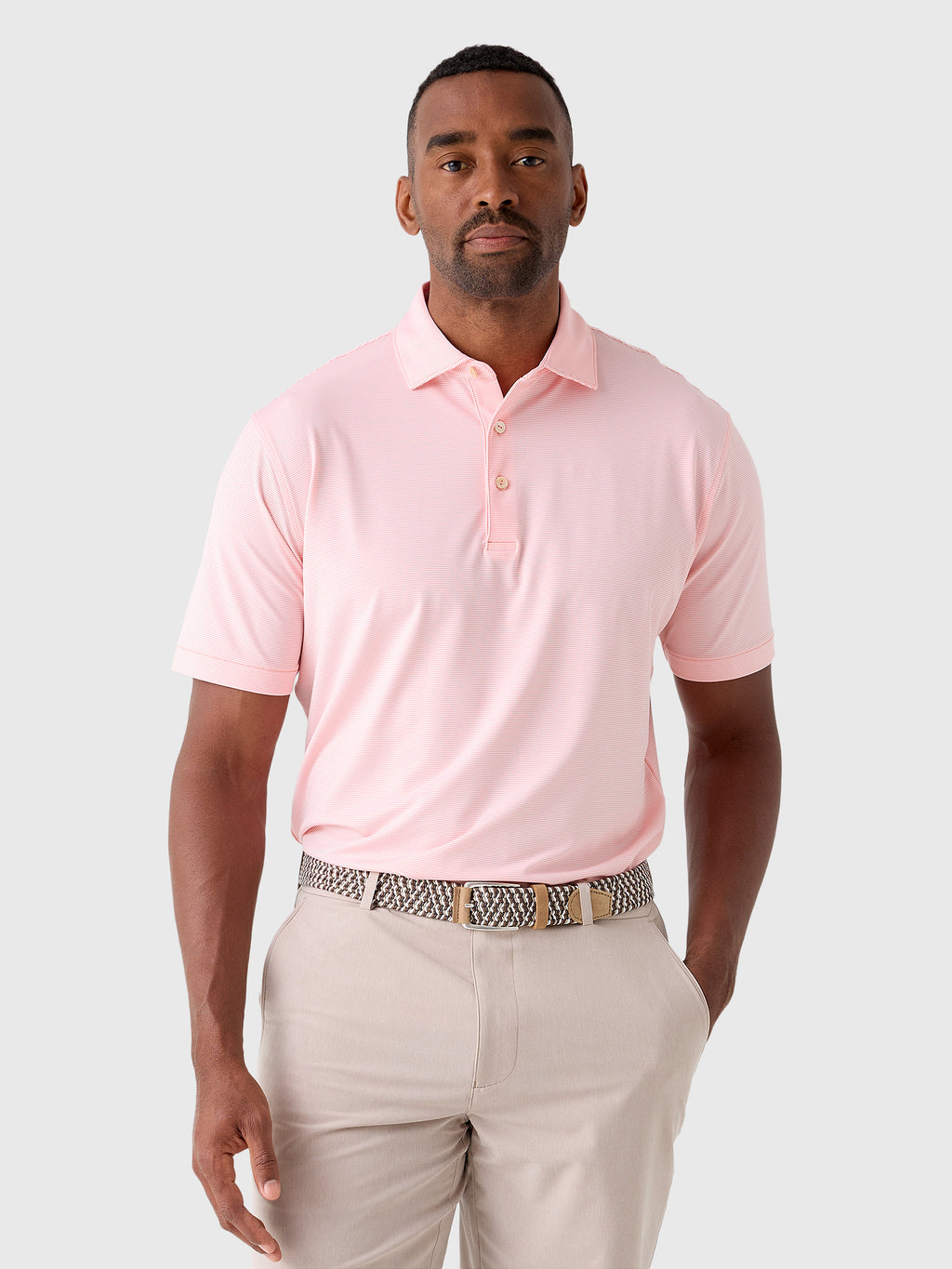 Peter Millar Crown Sport Men's Jubilee Performance Jersey Polo - Saint Bernard
