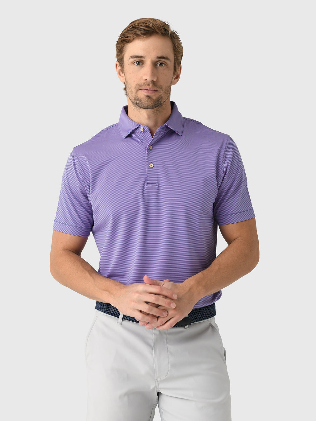 Peter Millar Crown Sport Men's Jubilee Performance Jersey Polo - Saint Bernard