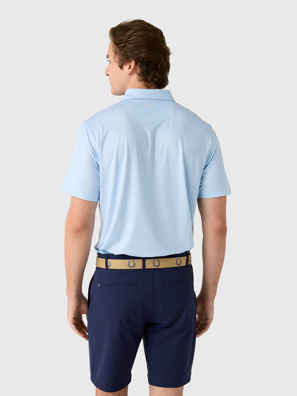 Peter Millar Crown Sport Men's Nautilus Performance Jersey Polo - Saint Bernard