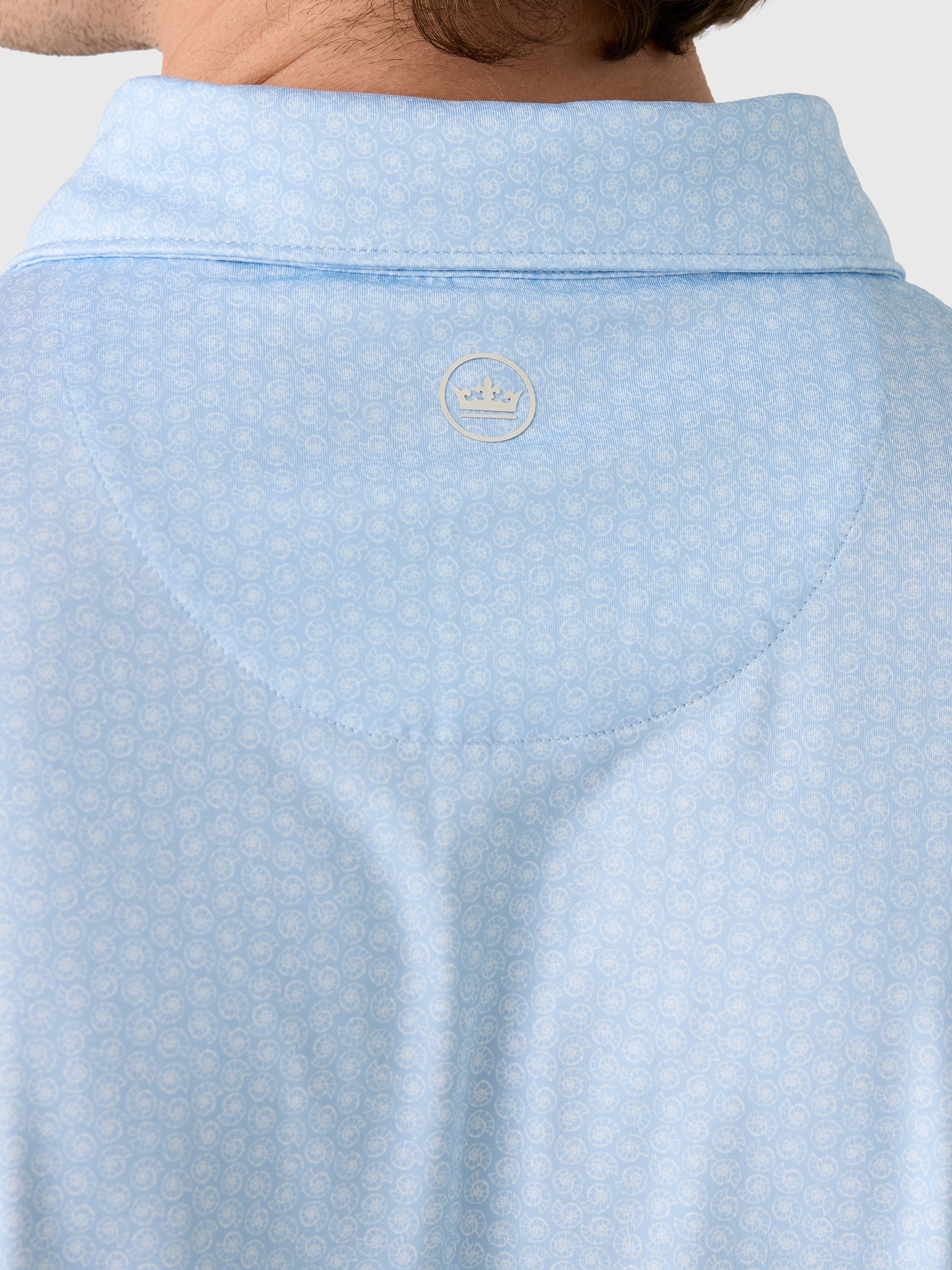 Peter Millar Crown Sport Men's Nautilus Performance Jersey Polo - Saint Bernard