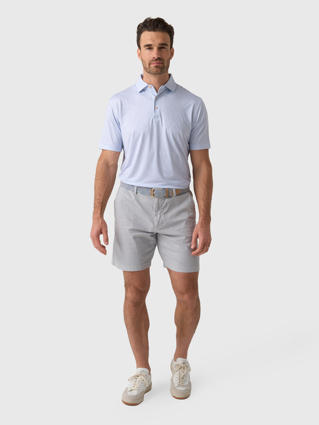 Peter Millar Crown Sport Men's Phoenix Performance Jersey Polo - Saint Bernard
