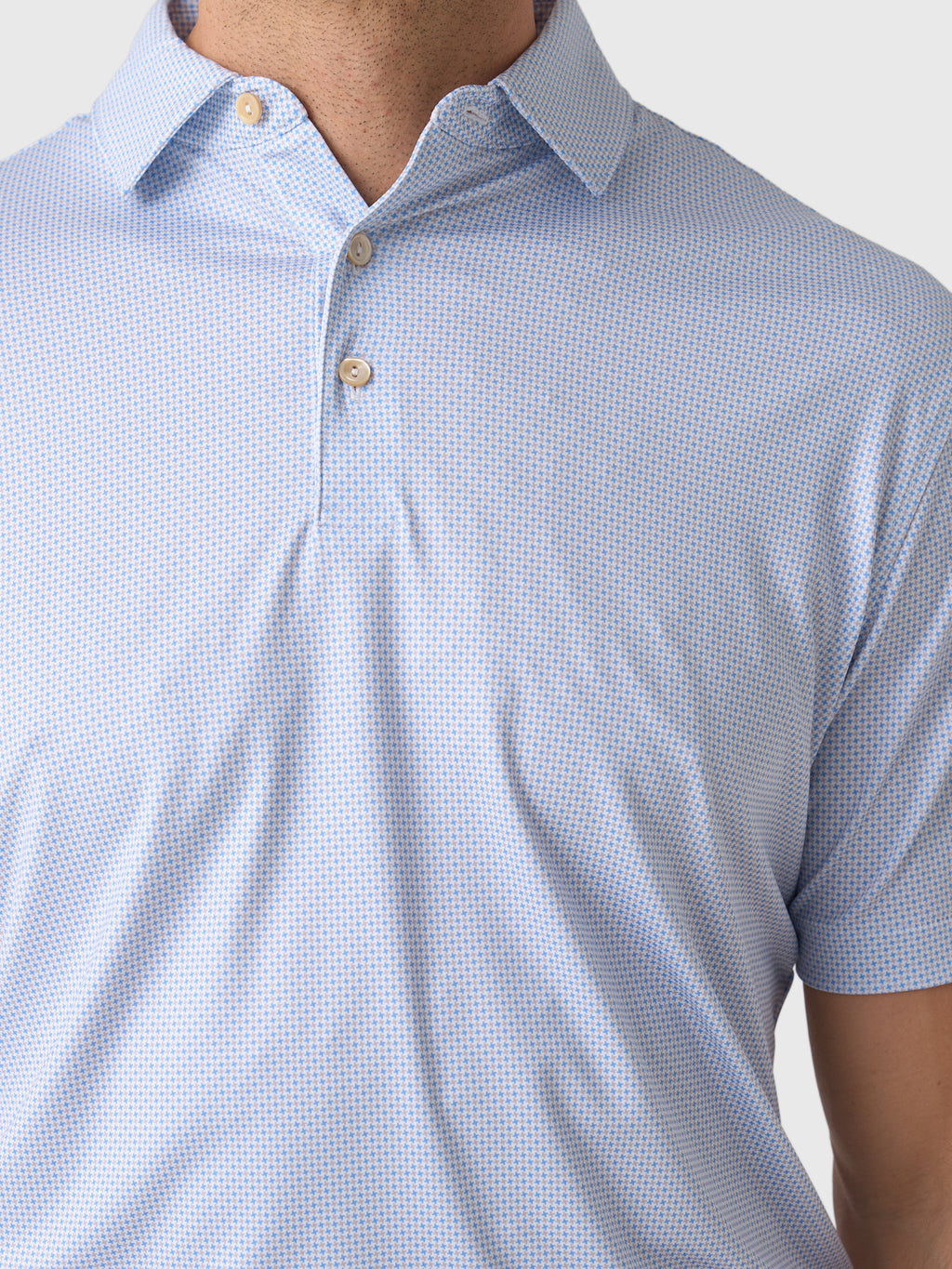 Peter Millar Crown Sport Men's Phoenix Performance Jersey Polo - Saint Bernard
