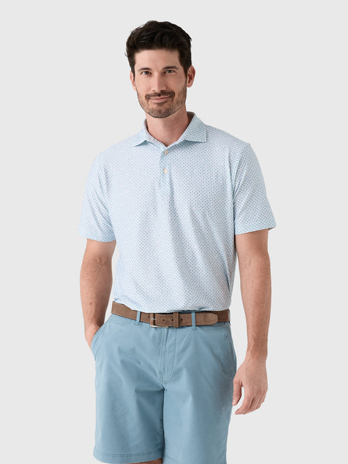 Peter Millar Crown Sport Men's Flock Performance Jersey Polo