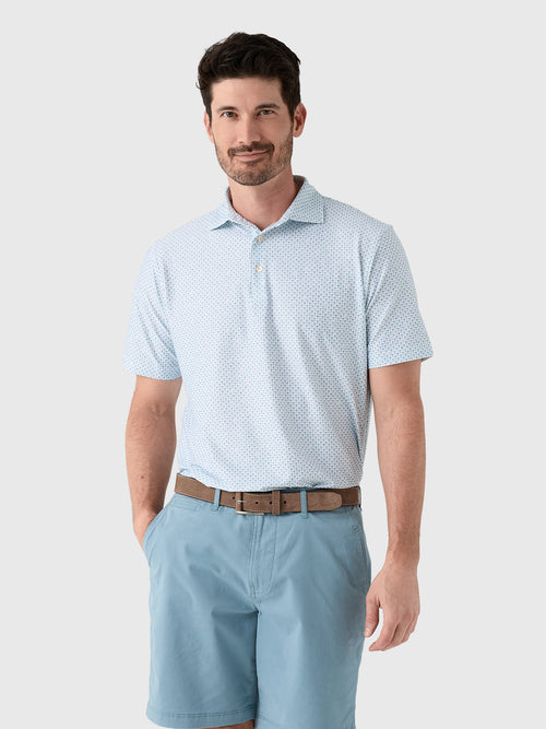 Peter Millar Crown Sport Men's Flock Performance Jersey Polo