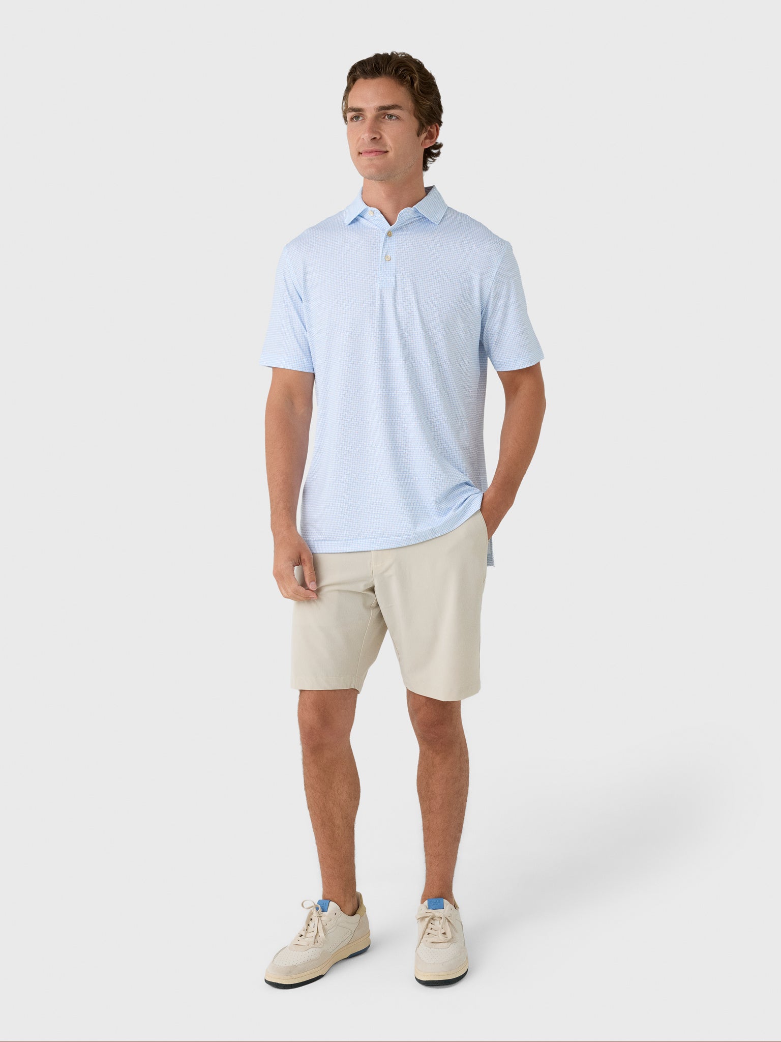Peter Millar Crown Sport Men's Alta Performance Jersey Polo - Saint Bernard