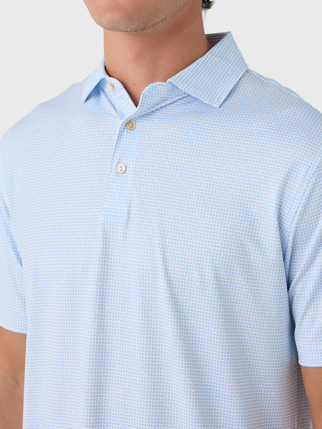 Peter Millar Crown Sport Men's Alta Performance Jersey Polo - Saint Bernard