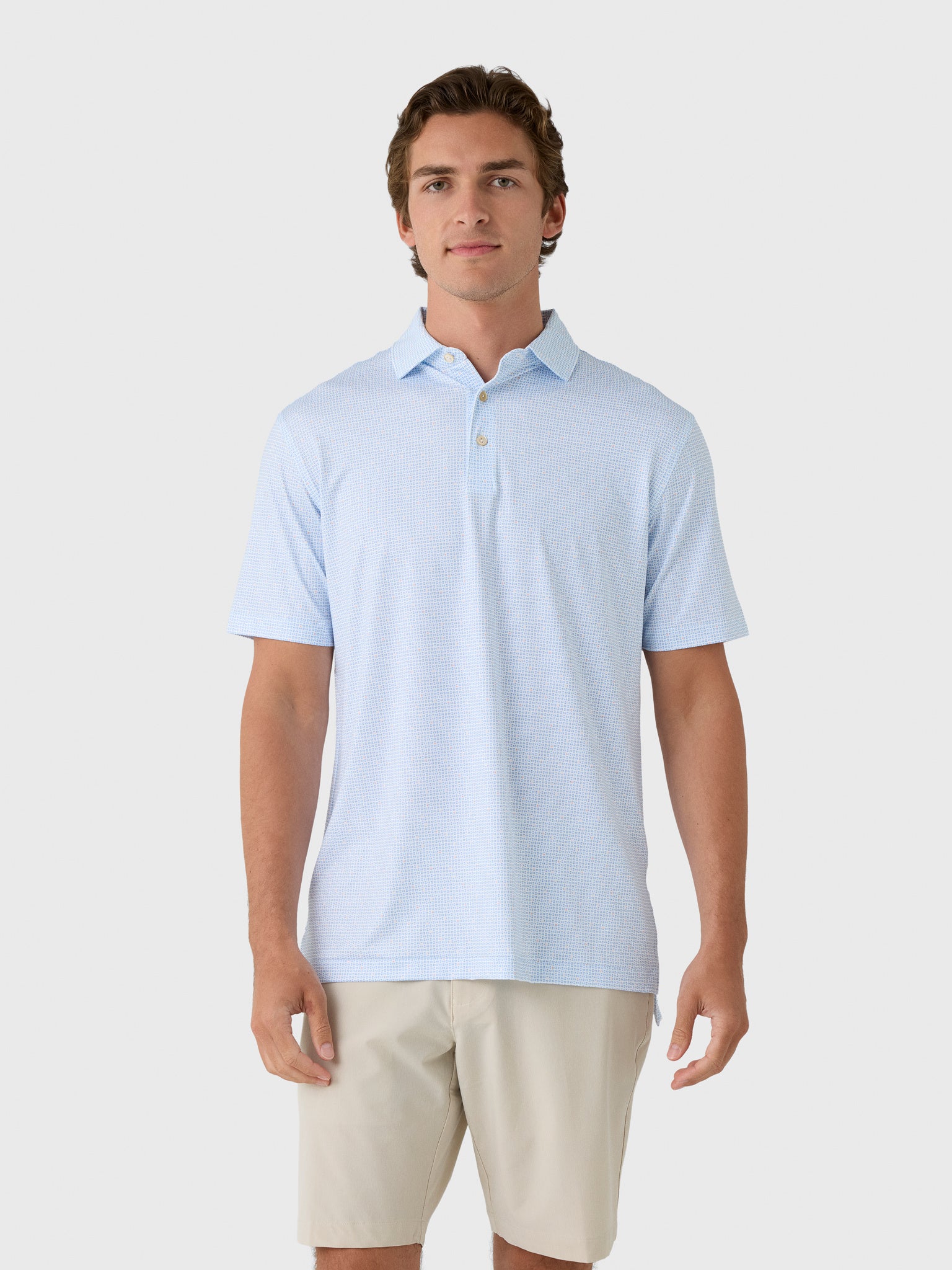 Peter Millar Crown Sport Men's Alta Performance Jersey Polo - Saint Bernard