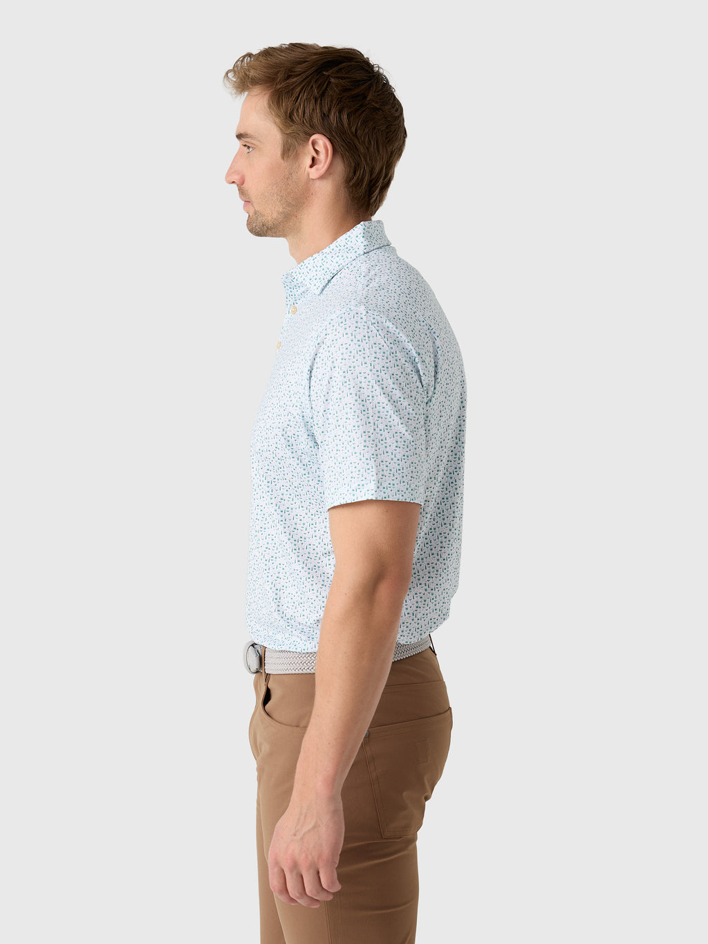 Peter Millar Crown Sport Men's Cheers Performance Jersey Polo - Saint Bernard