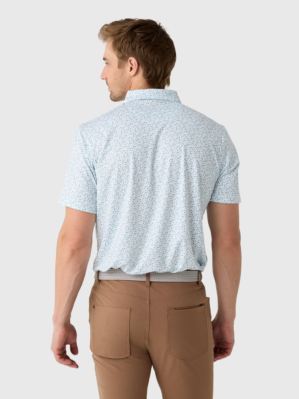 Peter Millar Crown Sport Men's Cheers Performance Jersey Polo - Saint Bernard