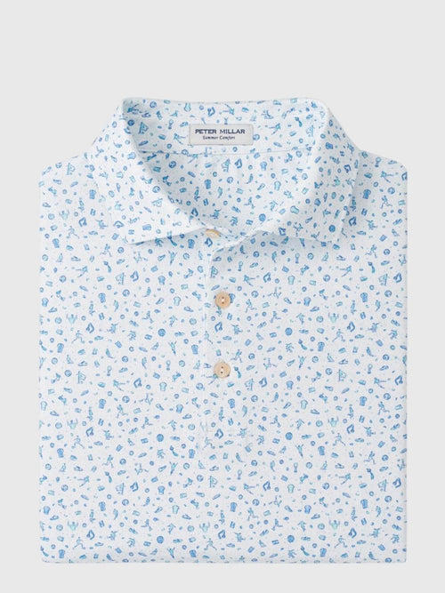 Peter Millar Crown Sport Men's Goalie Performance Jersey Polo