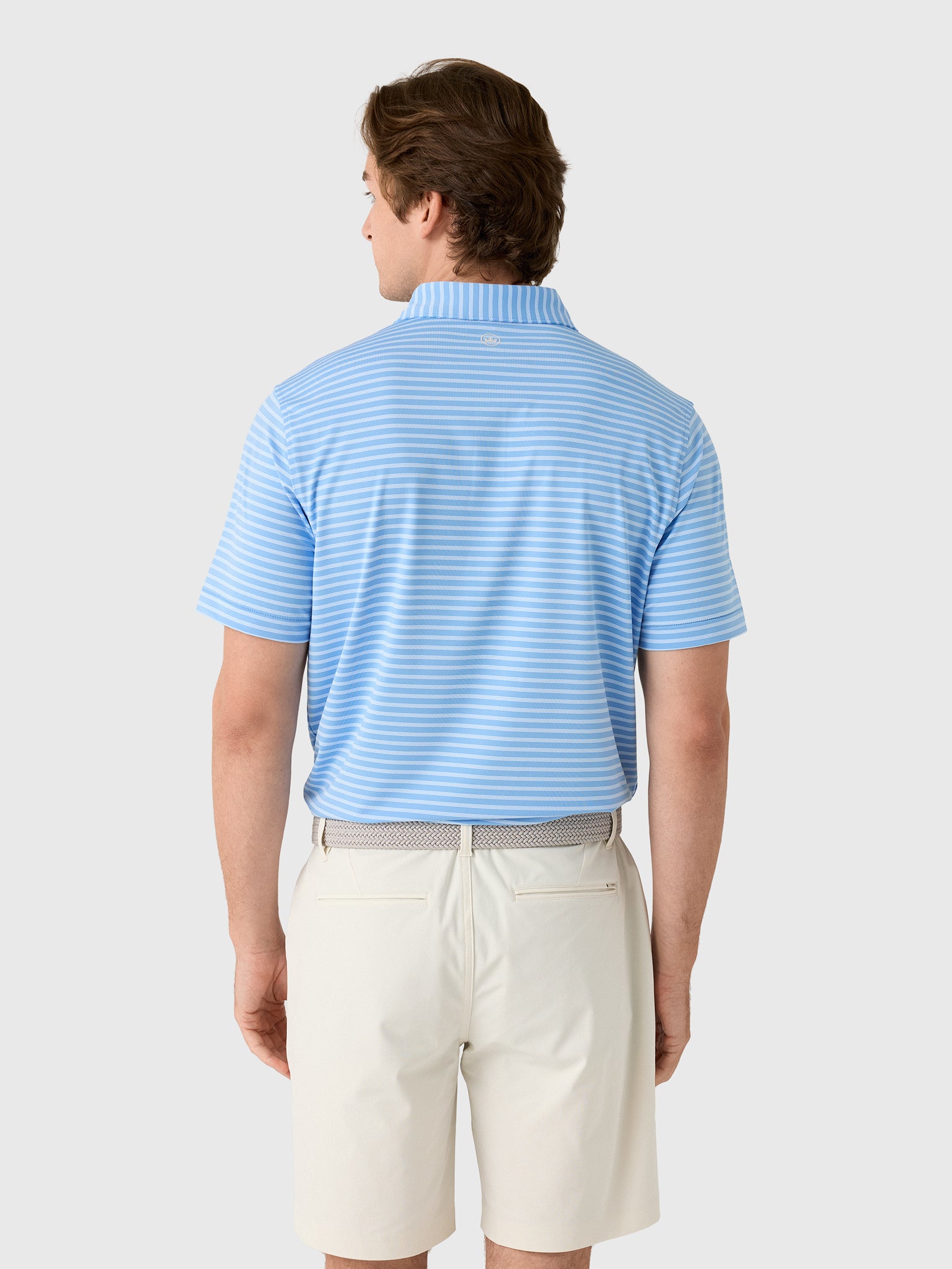 Peter Millar Crown Sport Men's Ashford Performance Jersey Polo - Saint Bernard