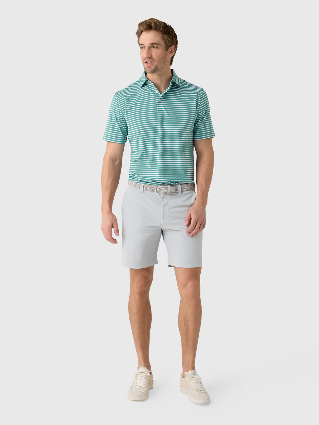 Peter Millar Crown Sport Men's Ashford Performance Jersey Polo - Saint Bernard