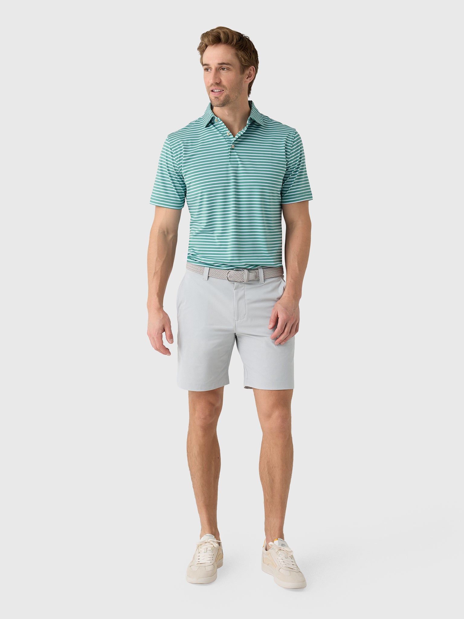 Peter Millar Crown Sport Men's Ashford Performance Jersey Polo - Saint Bernard