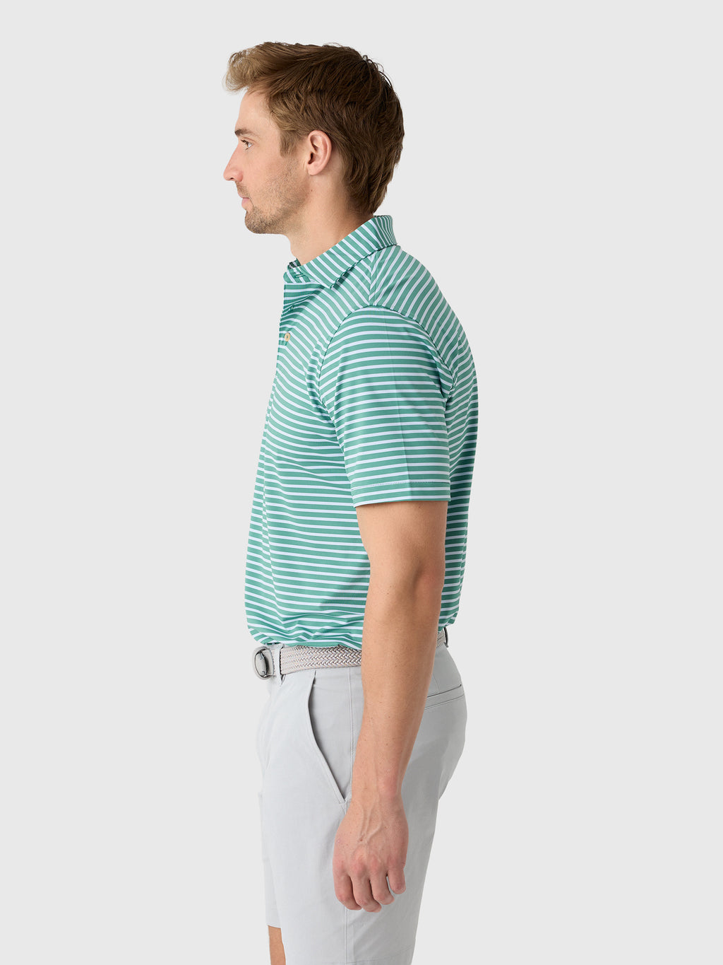 Peter Millar Crown Sport Men's Ashford Performance Jersey Polo - Saint Bernard