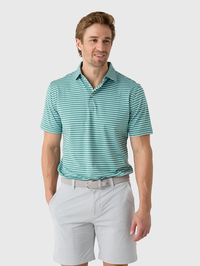 Peter Millar Crown Sport Men's Ashford Performance Jersey Polo - Saint Bernard