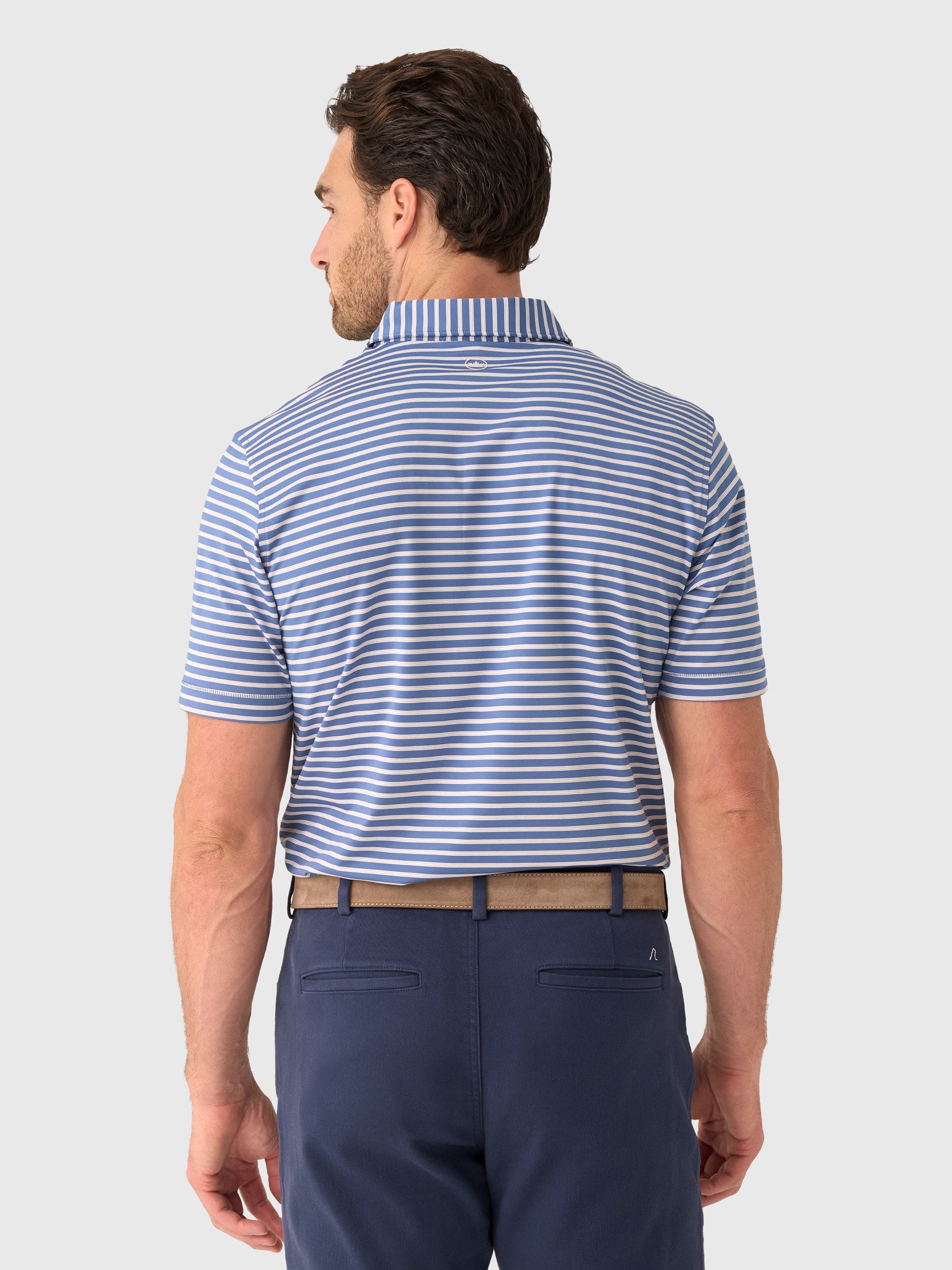 Peter Millar Crown Sport Men's Ashford Performance Jersey Polo - Saint Bernard
