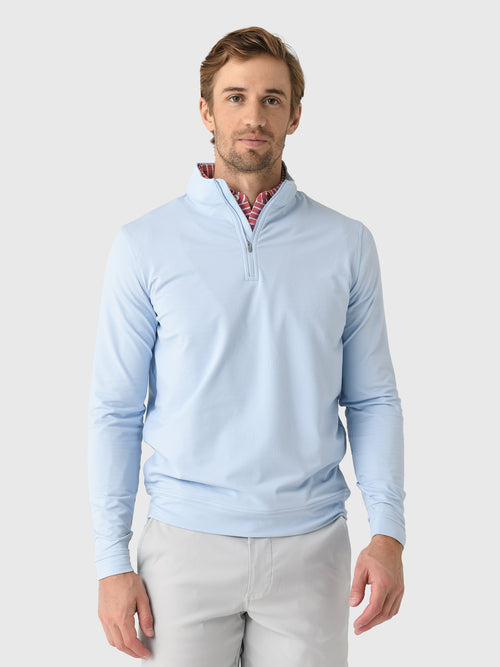 Peter Millar Crown Sport Men's Perth Cross-Hatch Performance Quarter-Zip