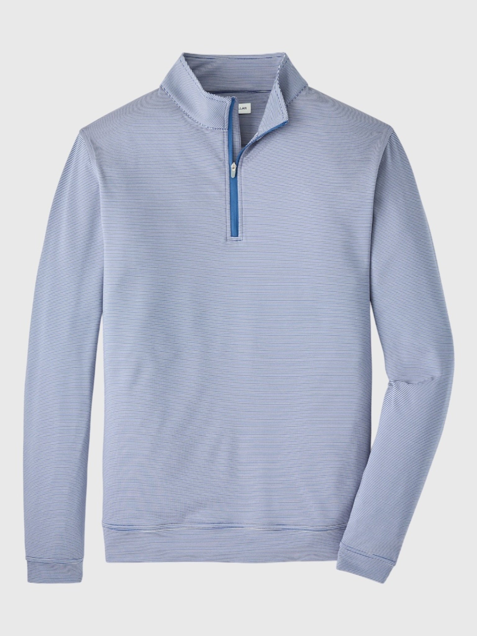 Peter Millar Crown Sport Men's Perth Sugar Stripe Performance Quarter-Zip - Saint Bernard