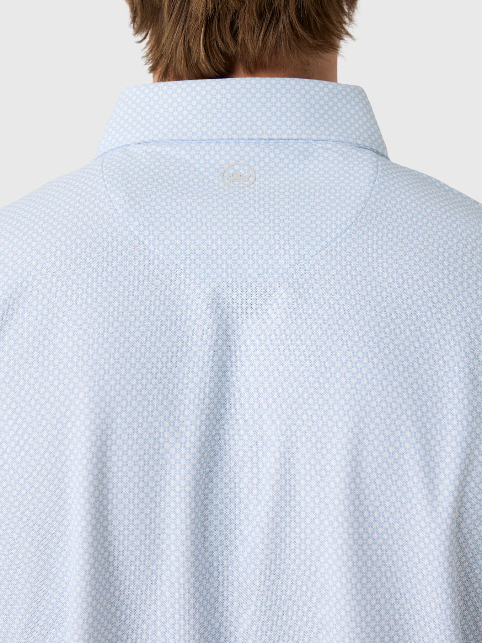 Peter Millar Crown Sport Men's Grant Performance Mesh Polo - Saint Bernard