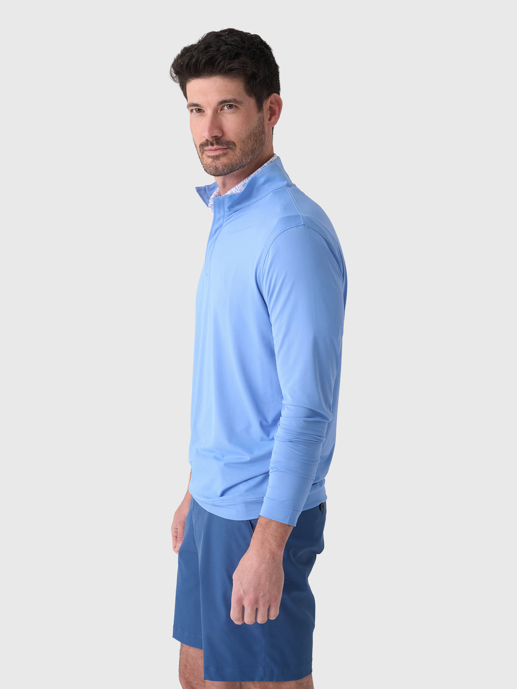Peter Millar Crown Sport Men's Featherweight Performance Quarter-Zip - Saint Bernard
