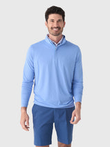 Peter Millar Crown Sport Men's Featherweight Performance Quarter-Zip - Saint Bernard