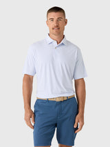 Peter Millar Crown Sport Men's Featherweight Stripe Performance Polo - Saint Bernard