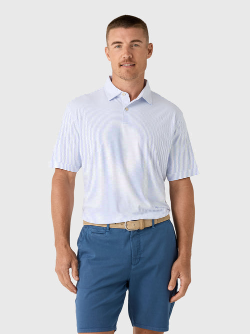 Peter Millar Crown Sport Men's Featherweight Stripe Performance Polo